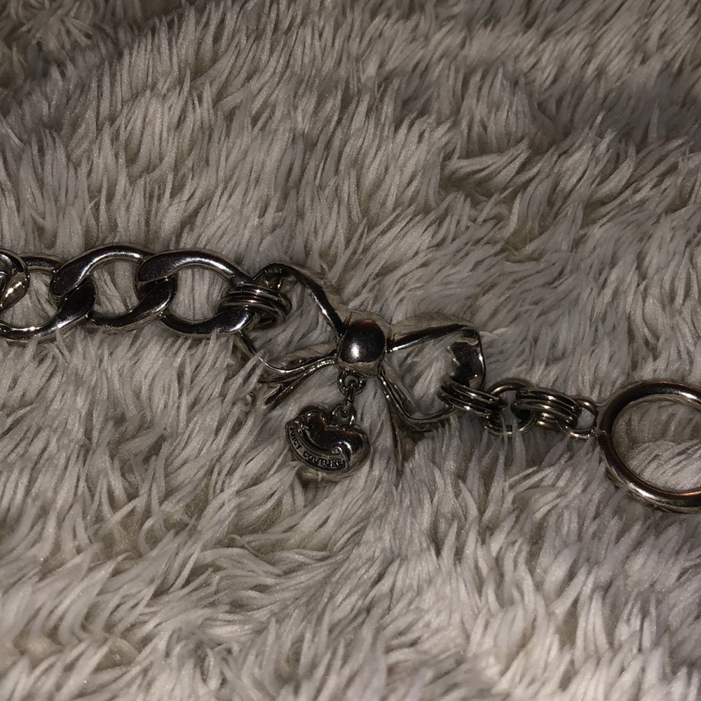Juicy Couture Chunky Link Charm Bracelet - Silver